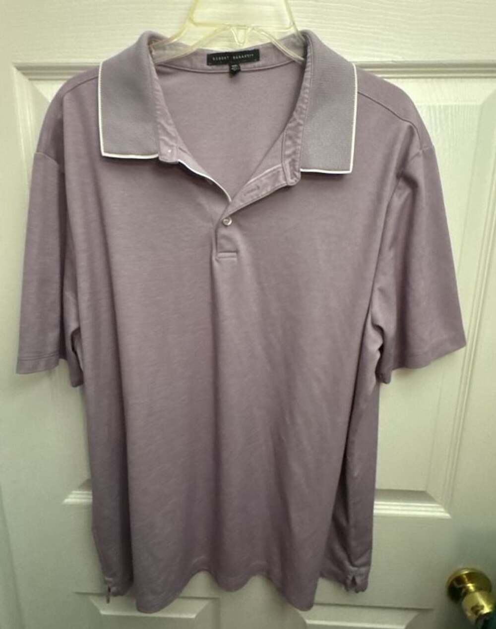 Robert Barakett Polo Shirt XXL Purple Short Sleeve